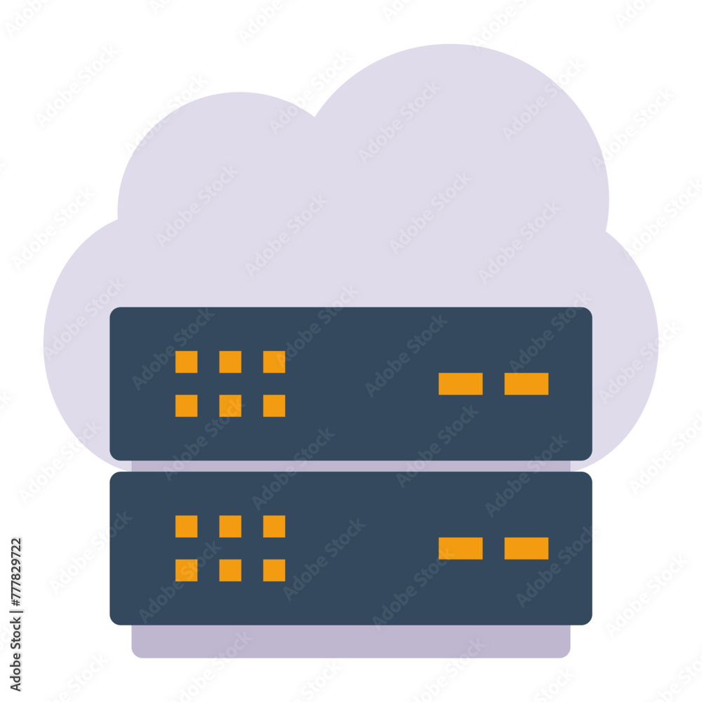 Fototapeta premium This is the Server icon from the Data Management icon collection with an Color style