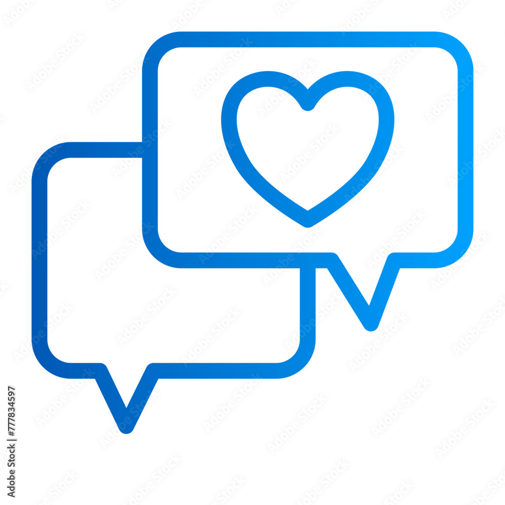 This is the Communication icon from the Valentine icon collection with an Outline Gradient style This is the Communication icon from the Valentine icon collection with an Outline Gradient style