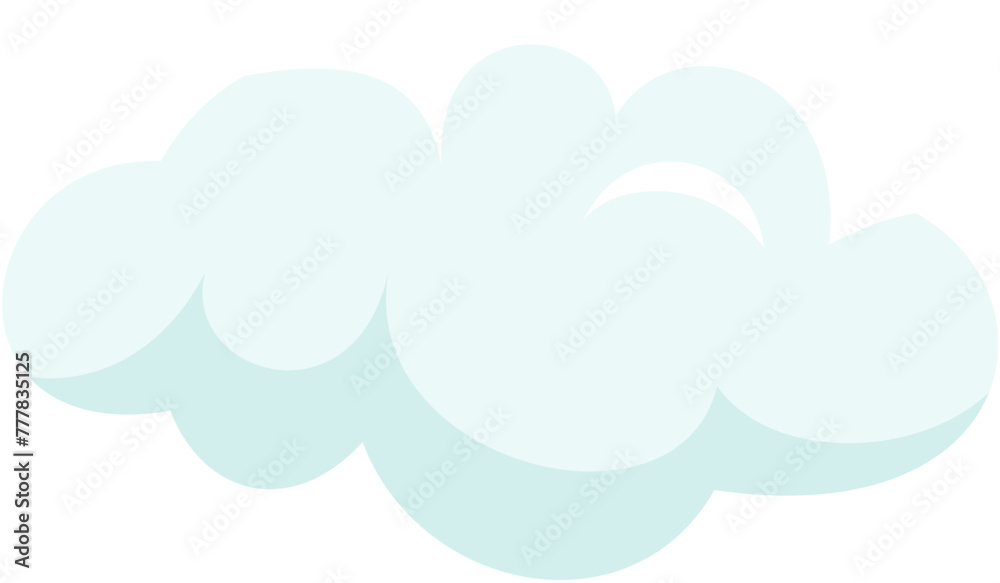 cloud puff cartoon illustration