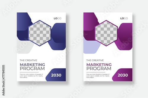  presentation book cover templates  Geometric gradient background. Background  decoration presentation brochure catalog poster book brochure flyer design modern report business flyers poster