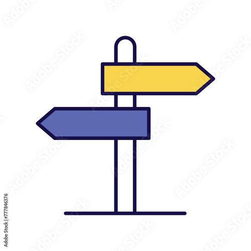 signboard icon with white background vector stock illustration