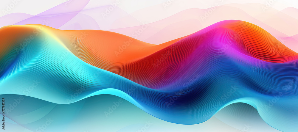 Fototapeta premium colorful wave pattern, gradation 165