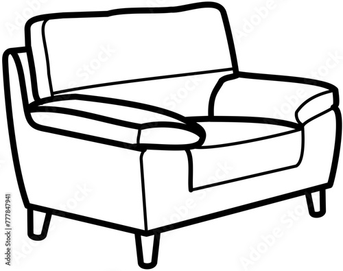 furniture sofa outline interior