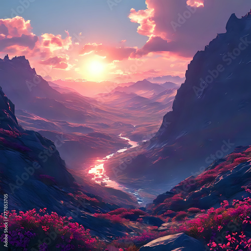 Beautiful Landscape by AI Generator
