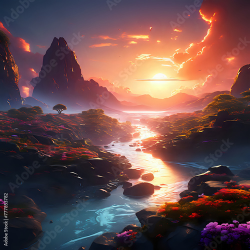 Beautiful Landscape by AI Generator