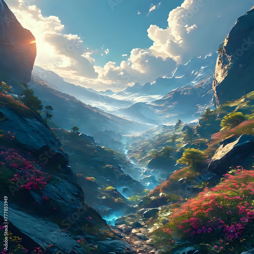 Beautiful Landscape by AI Generator