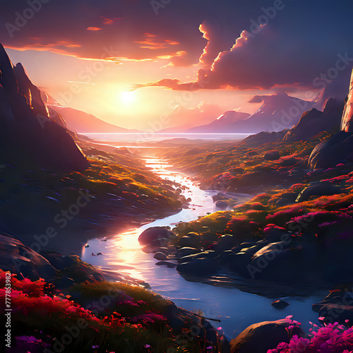 Beautiful Landscape by AI Generator