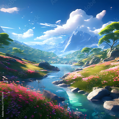 Beautiful Landscape by AI Generator