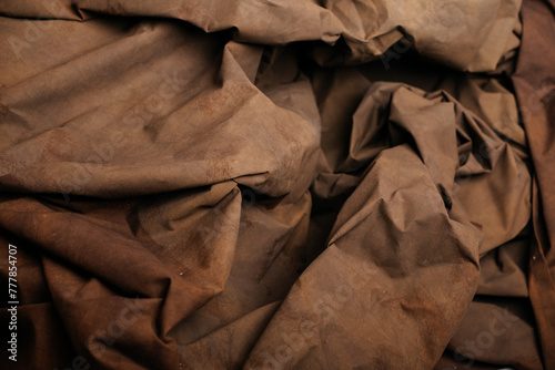 crumpled brown texture