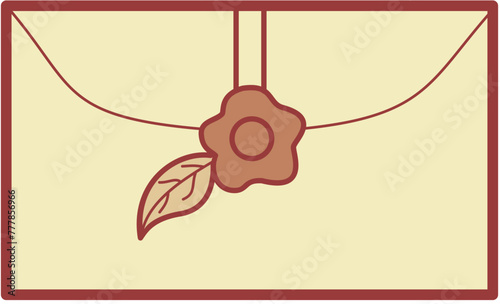 antique envelopes stamp earth tone