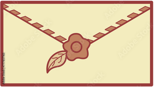 antique envelopes stamp earth tone