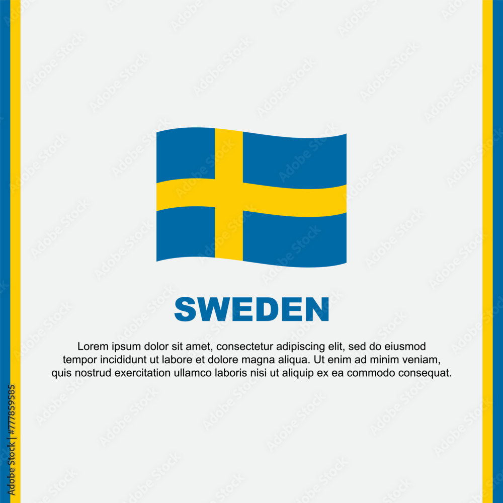 Sweden Flag Background Design Template. Sweden Independence Day Banner Social Media Post. Sweden Cartoon Sweden Flag Background Design Template. Sweden Independence Day Banner Social Media Post. Sweden Cartoon