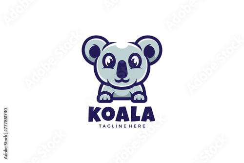 Koala Logo Design Vector Template.eps