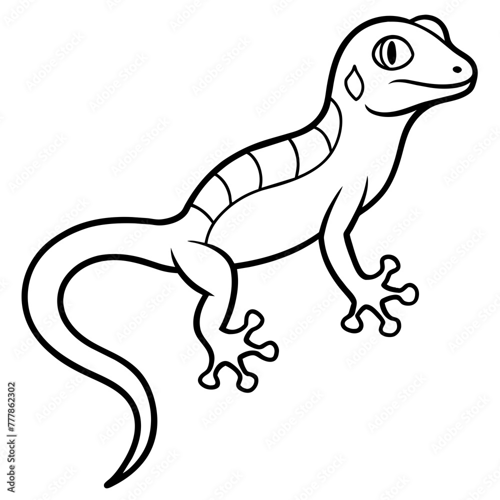  Lively Lizard: Vector Illustration