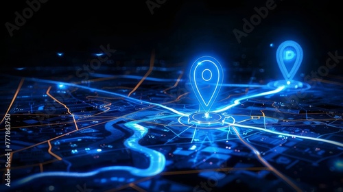pin map location AI technology GPS