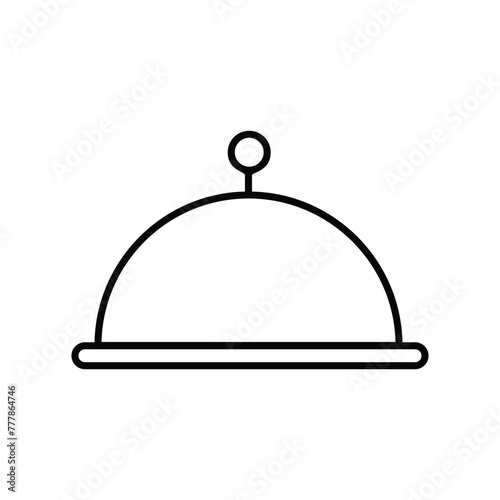 food tray icon with white background vector stock illustration