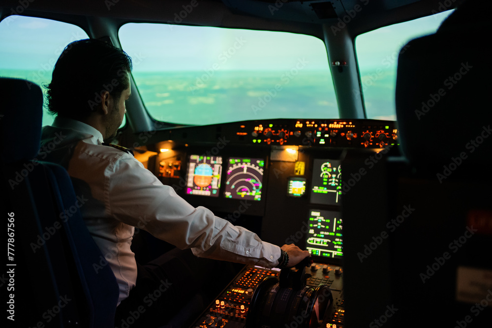 Aircraft Cabin, Flight Academy Simulator. Aircraft Cabin, Flight Academy Simulator.
