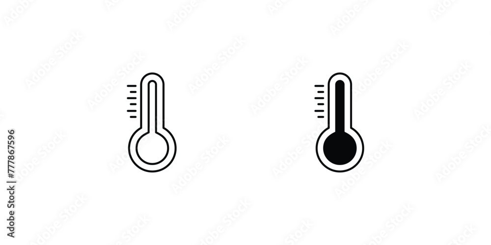thermometer icon with white background vector stock illustration thermometer icon with white background vector stock illustration