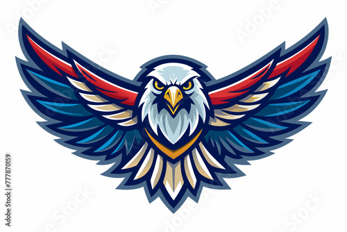 eagle-logo--white-background vector illustration 