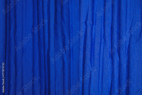 Royal deep blue curtain with flashlight photo