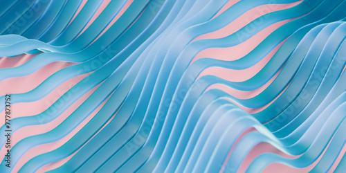 Abstract background of curved colored lines photo