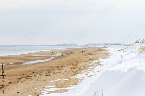 beach in winter