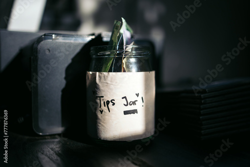 Tips jar photo