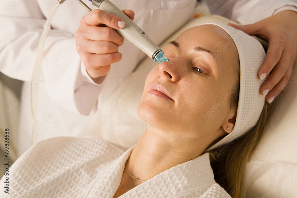 HydraFacial procedure in beauty clinic HydraFacial procedure in beauty clinic