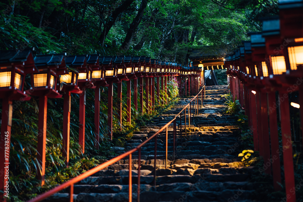 Illuminated Pathway to Kifune Shrine Illuminated Pathway to Kifune Shrine