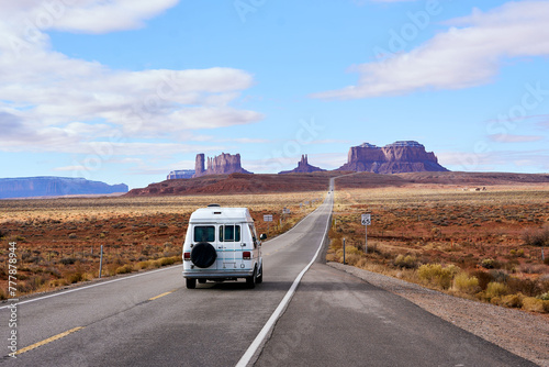 Road Trip van at Monument Valley