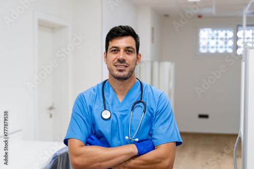 Portrait of a doctor at work. photo