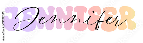 Jennifer Planner Name, Sticker, label, nametag & identify