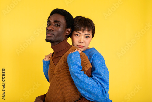 multiracial couple portrait photo