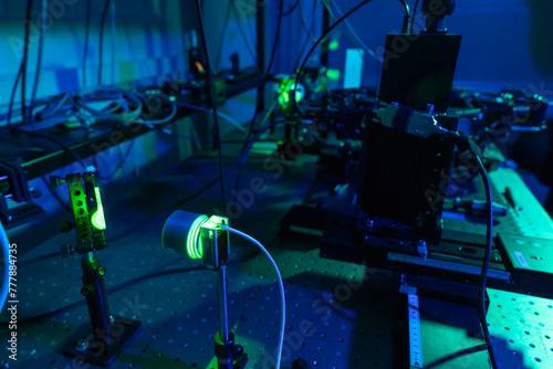Close Up Of Equipment At Optoelectronics Department Laboratory