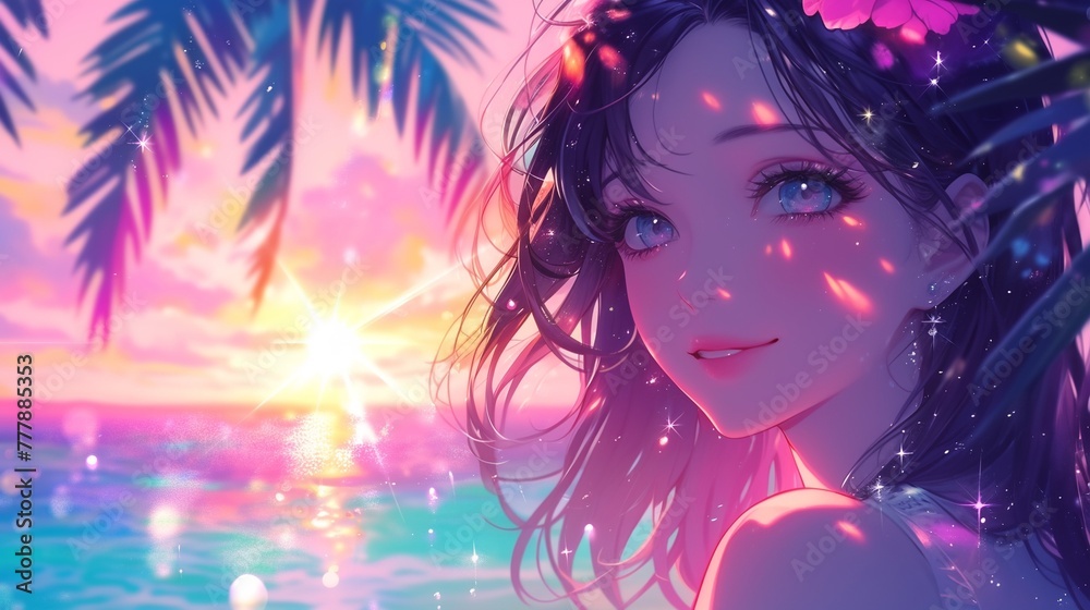 南国の砂浜にいる美少女7 南国の砂浜にいる美少女7