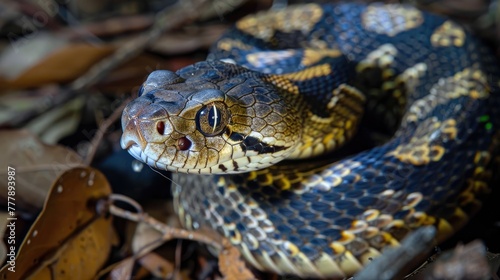 A snake with a thermal imaging camera attached aiding in the study of nocturnal wildlife