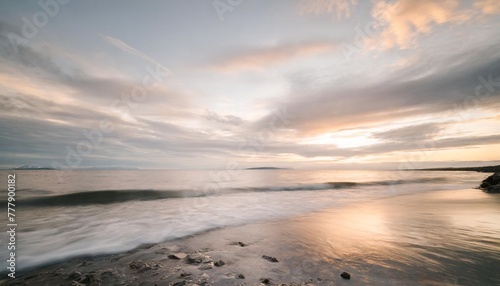 beautiful seascape at sunset composition of nature