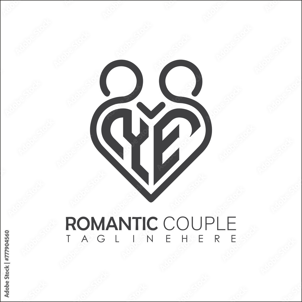 Couple love Heart symbol ALL letter logo icon design template. May be used in medical, dating, Valentines Day and wedding design. Couple love Heart symbol ALL letter logo icon design template. May be used in medical, dating, Valentines Day and wedding design.