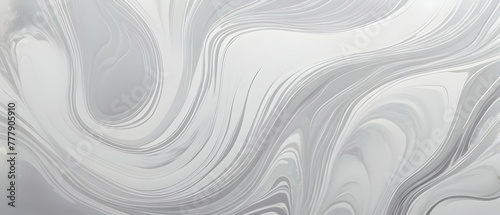 Abstract white metal effect marble foil background