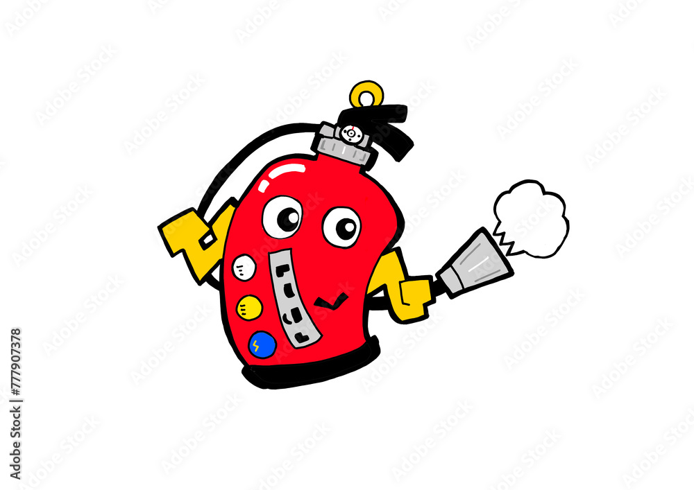 Obraz premium 消火器 （fire extinguisher）