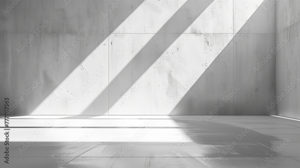 Abstract Light Rays Through Concrete Room in Black and White Abstract Light Rays Through Concrete Room in Black and White