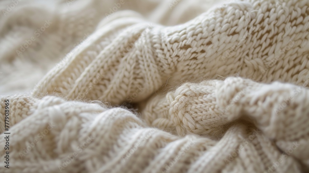 Soft knit texture, delicate loops and stitches, cozy and inviting Soft knit texture, delicate loops and stitches, cozy and inviting