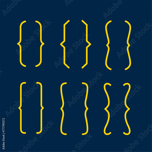 collection of quotation bracket frame background for remark or chat