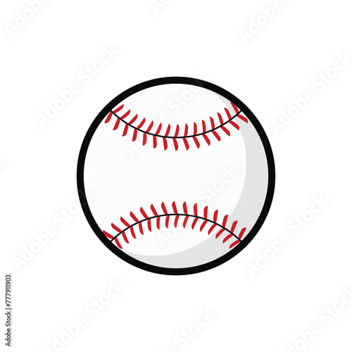 Baseball Softball Ball Vector png Flat Design Transparent Background