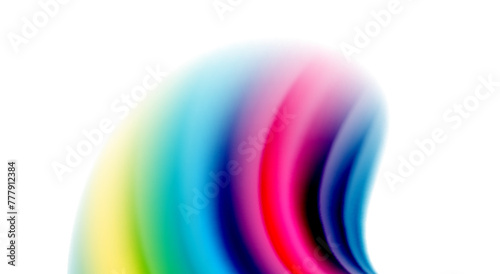 Color mixing liquid rainbow shape background