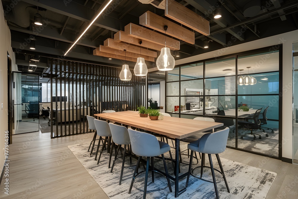 Corporate office boasts modern space design in successful company Corporate office boasts modern space design in successful company