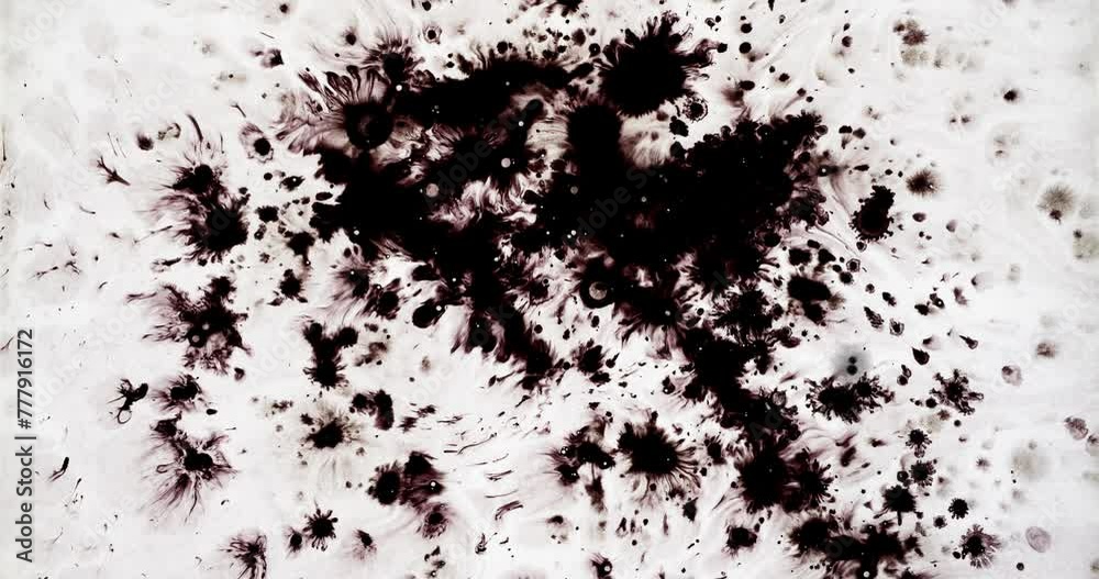 Color ink dripping transition. expanding on water effect.
