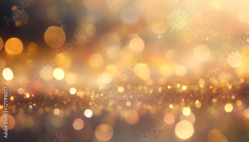 a sparkling black and gold bokeh overlay creates a magical and dreamy effect with glittering light particles and a vibrant glow background textured banner photo