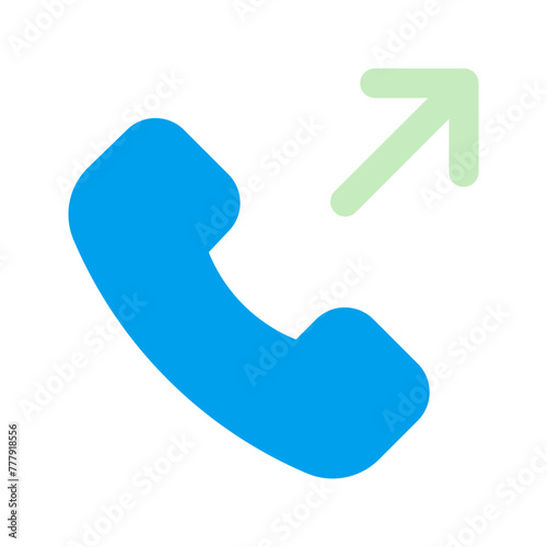 outgoing call duo tone icon