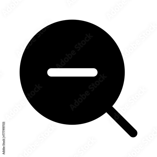 zoom out glyph icon